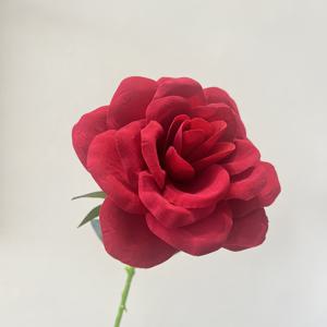 TEMU 모델 RED2026 + 70cm*20cm 대형 장미 인조꽃 1개, 홈 다이닝 테이블 장식 인조꽃, 발렌타인데이 DIY 벨벳 장미 대형 꽃, 데이트 장식, 로맨틱 분위기 연출