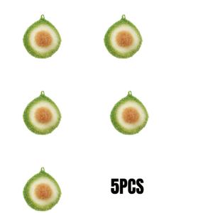 TEMU 5개 다용도 행주 | 손뜨개 폴리에스터 원단, 냄비, 도마, 싱크대, 식기 닦이에 적합