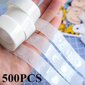 TEMU 500개 투명 탈착식 풍선 접착 도트 | 양면, 잔여물 없음, 파티 장식, 결혼식, 크리스마스, 선물 포장에 적합