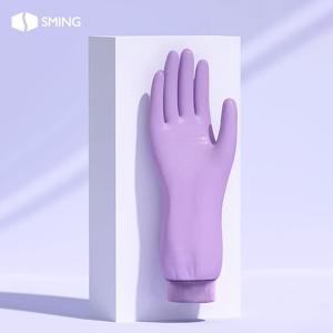 TEMU 고미적 감각의 니트릴 청소 장갑 | 데일리 설거지, 청소 및 가정 관리에 적합, 양손잡이용, 손세탁 관리, SMING 브랜드