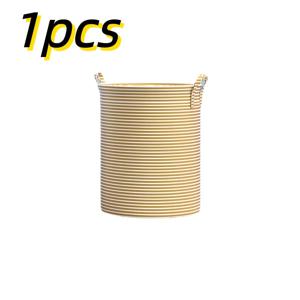 TEMU 대용량 접이식 세탁 바구니 - 튼튼한 손잡이 디자인, 대형 휴대용 수납함, 옷, 장난감, 욕실 및 침실을 위한 내구성 있는 모던 정리함 - 90개의 물품을 수납할 수 있는 다기능 가정용 수납, 세탁 바구니