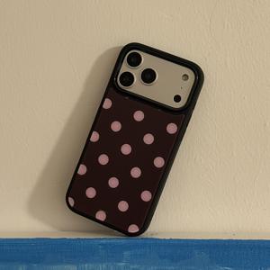 TEMU 아이폰 17 프로 맥스 17 프로 17 에어 16 15 14 13 12 프로 맥스 16 15 14 플러스 11 13 16 17 호환 귀여운 물방울 무광 블랙 프레임 폰 케이스 - 스타일리시 심플 민트 그린 충격 방지 범퍼 백커버 캡