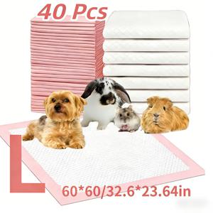 TEMU 100/50/40/20개입 초강력 흡수성 강아지와 고양이용 일회용 기저귀 | 냄새 방지, 배변 훈련용 두꺼운 우븐 소재, 강아지 배변 훈련, 여행용, 누수 방지 설계, 휴대용 반려동물 배설물 솔루션