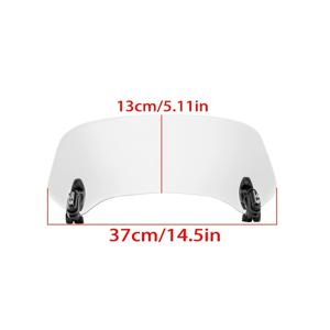 TEMU 윈드스크린 익스텐션 | 내구성, 조절 가능한 클립온 윈드 디플렉터, 라이딩 편의성 및 에어로ダイ내믹 디자인 향상 | 카와사키, 야마하, 듀카티에 적합 | 고품질 아크릴 및 ABS 소재 | 범용 적용 가능