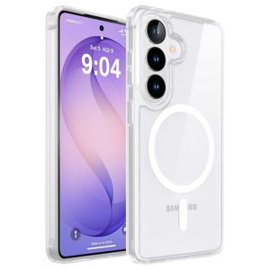 TEMU 삼성 갤럭시 S26 플러스 S26용 황변 방지 투명 마그네틱 흡착 휴대폰 케이스, 매그세이프 호환, 고품질 충격 방지 소재