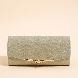 TEMU 여성을 위한 글리터가 돋보이는 우아한 이브닝 백. 결혼식, 파티, 졸업식에 완벽합니다. 반짝이는 스톤과 메탈 프레임이 장식된 블링 클러치 핸드백