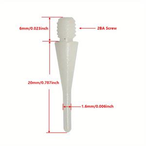 TEMU 120개 2BA 교체형 플라스틱 다트 스틸 팁, 다트 바늘 추가, 다트 팁 교체