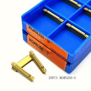 TEMU MGEHR 1212-2용 2mm 시멘트 카바이드 MGEHR/MGIVR 슬롯팅 도구 블레이드 터닝 인서트 20개 세트, 강철 및 스테인레스 스틸 가공용, 고강도, 고인성