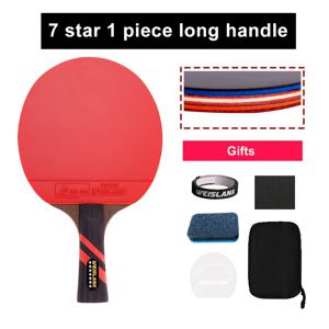 TEMU 1개의 프로페셔널 7스타 탁구 라켓, 양면 핌플, 끈적끈적한 고무, 긴 손잡이 및 짧은 손잡이, 경기 및 훈련 탁구 배트, 단일 품목 포장