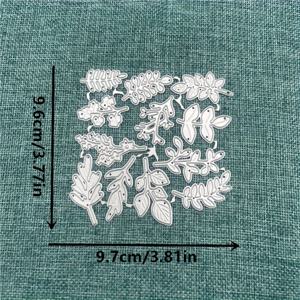 TEMU 나뭇잎 카드 식물 꽃 금속 커팅 다이 스텐실, DIY 스크랩북킹 장식용 엠보싱 수공예 템플릿