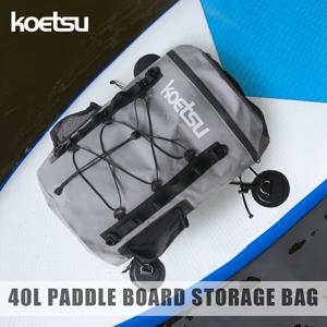 TEMU KOETSU 통합형 40L 패들 보드 백팩 - SUP, 서핑 및 다양한 수상 스포츠에 적합한 다용도 접이식 수납 가방, 휴대 및 보관 용이