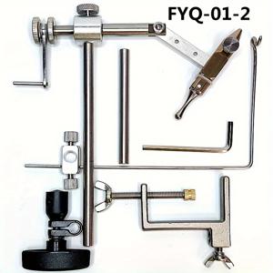 TEMU 플라이 낚시 연어 송어 루어 트라이잉용 간편 휴대용 수동 360도 회전 플라이 타이잉 도구 앵글 클램프 조절기