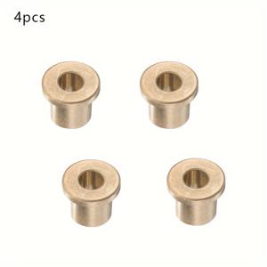 TEMU 4개입 소성 청동 자가 윤활 플랜지 베어링 슬리브, 부드러운 기계 샤프트 작동용