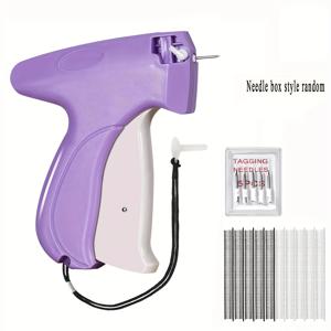 TEMU 1세트 빠른 옷 수리기, 손잡이 스티치 건 - 미니 재봉용 태깅 건 - 바늘 6개, 검정색 패스너 500개 & 흰색 패스너 500개 포함