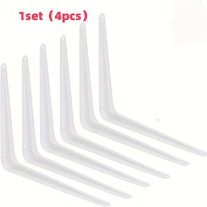 TEMU 4개 삼각 지지대 랙, 모던 벽걸이 스탠딩 브래킷 L자형 방어대 철제 프레임, L자형 메탈 책장 브래킷