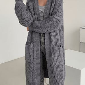 TEMU 여성용 긴팔 가디건 - 우아한 스웨터, 가을/겨울 레이어링을 위한 신축성 없는 원단 - 오피스, 파티, - 여성 의류, 가디건 스웨터, 캐주얼 웨어, 텍스처 니트웨어, 가을 패션, 클래식 디자인, 내구성 좋은 소재