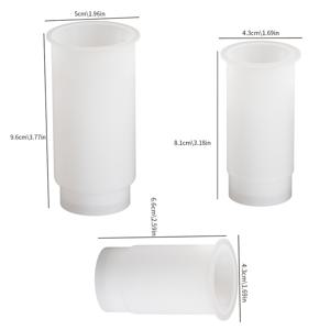 TEMU 하트 화병 실리콘 몰드, 새 촛대 실리콘 몰드