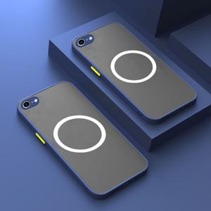 TEMU 폰 케이스: 아이폰 Air 17 Pro 17 Pro Max 16e 7/8/SE2/SE3 7 Plus/8 Plus X/XS XR XS Max 호환 럭셔리 매트 마그네틱 무선 충전 케이스, 풀 커버리지 충격 방지 아머 범퍼 투명 하드 PC 커버