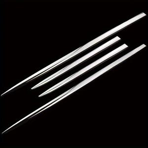 TEMU 4개 크롬 도금 장식 스트립, 범용 바디 사이드 트림, 도어 범퍼 가드, 조절 가능한 펜더 보호 스티커 - 대부분의 차량 모델에 적합!