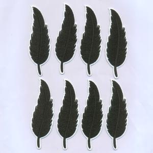 TEMU 검은색 깃털 8개, 다리미 붙이거나 바느질용, 옷, 스커트, 모자, 청바지, DIY 액세서리용