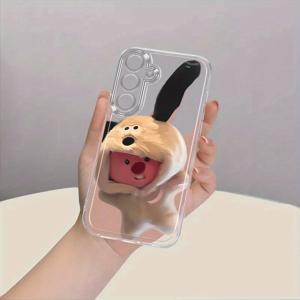 TEMU 휴대폰 케이스 - 재미있는 동물 폰 케이스 (삼성 갤럭시 A02 A03S A04 A05S A06 A13 A14 A15 A16 5G A21S), 만화 투명 미끄럼 방지 풀 커버 A22 A23 A24 A25 A32 A34 A35 A50 A52 A53 A54 폰 케이스 A55 A73 S21 울트라 S22 플러스 S23+ S24 FE
