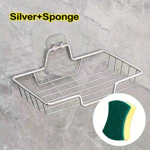 TEMU 철저한 스테인리스 스틸 재질로 녹 방지 기능이 있는, 드릴 없이 설치 가능한 다기능 비누 홀더 2개 세트. 강력한 벽 스티커로 습한 환경에서도 떨어지지 않고, 타일 벽에 적합합니다. 비누, 휴대폰, 설거지 스펀지, 아로마테라피 보관에 이상적입니다.