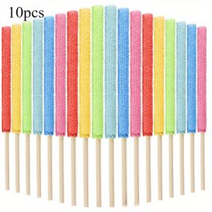 TEMU 자동차 세부 청소용 마이크로파이버 브러시 - 긴 손잡이가 있는 브러시 - 공기구, 블라인드, 어려운 공간에 적합 - 자동차 및 가정에서 효과적인 청소를 위한 부드러운 세척 브러시 - 자동차 세부 청소용 브러시 | 아름다운 브러시 | 내구성이 뛰어난 나무 손잡이