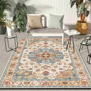 TEMU 1개 빈티지 스타일 패턴 야외 매트, 골든 벨벳 소재의 부드럽고 미끄럼 방지 매트, 마당, RV, 해변, 정원, 파티오, 하드우드 바닥에 적합, 휴일 장식, 야드 데코