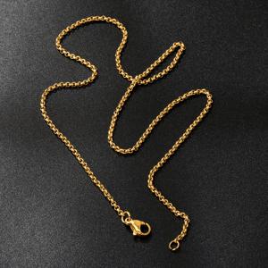 TEMU 1개 힙합 패션 18K 금도금 316L 스테인리스 스틸 스퀘어 목걸이 - 조절 가능한 체인 18-24인치, 파티 & 일상용 모던 엘레강트 디자인 주얼리 선물, 다재다능한 액세서리, 현대적 룩, 고급스러운 외관