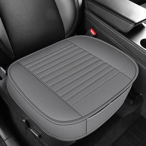 TEMU 백리스 사계절 범용 미끄럼 방지 마찰 방지 통기성 인조 가죽 차량 SUV 공용 간편 설치 시트 커버