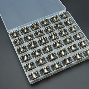 TEMU 보관이 용이한 보관 상자가 포함된 36개 금속 보빈. 가정용 재봉틀 추가품, 재봉 도구, 재봉 상자