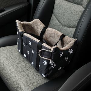 TEMU 차량용 애완동물 캐리어에 담긴 작은 강아지