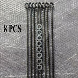 TEMU 내구성 있는 철제 텐트 스테이크 - 캠핑, 천막 및 온실을 위한 내구성 있는 지대기, 다목적 애완동물 묶음 못, 방습 코팅, 야외 사용을 위한 안전한 홀드