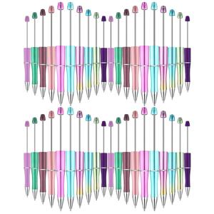 TEMU 비즈가 달린 플라스틱 펜 40개 대용량 팩, 어버이날 선물, 졸업 선물, 사무실용품, 신학기 용품으로 완벽, 프로젝트에 적합