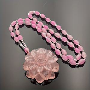 TEMU 핑크 뷰티 모조 앰버 펜던트 목걸이, 드레스를 위한 패셔너블하고 다재다능한 액세서리, 여성 스타일리시 주얼리 완벽, 모든 계절에 적합, , 어머니, 절친을 위한 훌륭한 선물