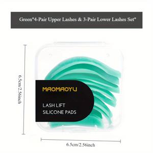 TEMU 7쌍 속눈썹 리프팅 스트립 소프트 재사용 속눈썹 리프트 컬러 패드 DIY 속눈썹 연장 아이 메이크업 도구, 속눈썹 펌 패드, 속눈썹 리프팅 로드, 속눈썹 펌 패드, 속눈썹 펌 리프트 패드, 속눈썹 컬러 리필 패드 여성 웨딩 선물