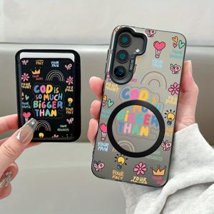 TEMU 휴대폰 케이스 - 새로운 럭셔리 디자인의 투피스 세트입니다. 이 창의적인 충격 방지 휴대폰 케이스는 귀여운 스티커 패턴이 특징이며, 패셔너블한 인조 가죽으로 제작되었습니다. 자석 기능과 다기능 카드 클립이 포함되어 있습니다.