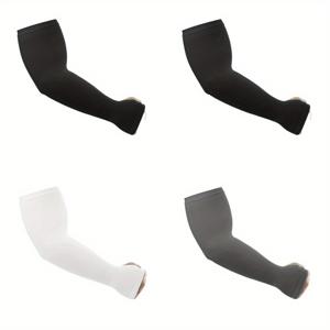 TEMU 4켤레 플러스 사이즈 팔토시, 쿨하고 통기성이 좋은 신축성 있는 착용감, 타투 커버용으로 디자인, 스포츠 사이클링 및 골프에 적합