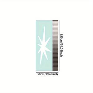 TEMU 고급 인조 캐시미어 플러시 카펫, 도트 플라스틱 뒷면, 1개 모던 심플 침대 옆 러그, 창의적인 선 기하학 프린트, 복도 면적 러그, 긴 런웨이 카펫, 가정 장식용 부드러운 매트