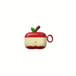 TEMU 크리에이티브 귀여운 그린 애플 이어폰 케이스 - AirPods 1/2/3/4 Pro 호환