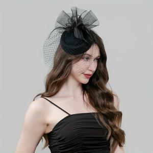 TEMU 1개 벨 메시 패시네이터 모자, 할로윈 코스프레, 브라이덜 웨딩, 티 파티, 추가 장식, 생일 선물, 경마, 더비 이벤트 및 교회 모임에 완벽, 클립 포함