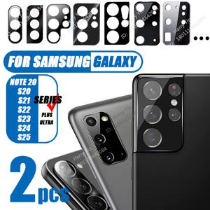 TEMU 삼성 갤럭시 노트20/S20/S21/S22/S23/S24/S25/+/울트라 시리즈 호환 블랙 카메라 렌즈 보호기 2개 팩 | 강화 유리, 전체 커버리지, 9H 경도, 거품 없는 설치, HD 선명함