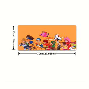 TEMU 1pc 디지몬 어드벤처 애니메이션 게임 마우스 패드 - 미끄럼 방지 고무 베이스, 생동감 있는 캐릭터 디자인, 사무실, 학교, 가정 장식, 게임 세팅에 완벽한, 게임 데스크 매트 | 재미있는 디자인 매트 | 세척 가능한 고무 매트, 애니메이션 마우스 패드
