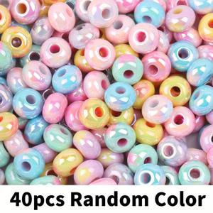 TEMU 20개, 40개 또는 100개 혼합 팩의 5각 별과 하트 모양의 대형 구멍 버킷 비즈. 펜, 주얼리, 팔찌, 목걸이, 귀걸이 및 기타 장식품 제작에 적합한 프로젝트에 이상적입니다. 수제 주얼리 제작에 이상적입니다.