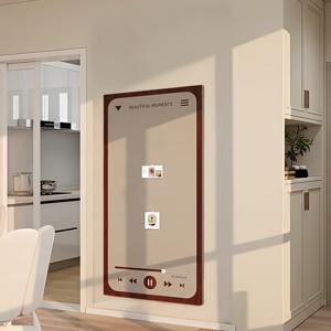 TEMU 신규 플레이어 패턴 포토 월 펠트 보드 디스플레이, 창의적인 메시지 패드 - 스터디룸, 거실, 침실 & 사무실 장식용 접착식 게시판 (무드릴 설치 가능)