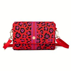 TEMU 2025 오리지널 니트 패션 프린트 여성 미니 크로스바디 언더암 백