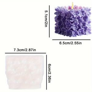 TEMU 3D 기하학적 꽃 캔들 실리콘 몰드, 활짝 핀 꽃무늬 기하학적 디자인. 내고온성이며 세척이 쉬운 이 실리콘 몰드는 공예 애호가에게 적합합니다. 아늑한 분위기를 조성하는 필수품, 침실 침대 옆에서 따뜻하고 수면을 유도하는 분위기를 연출하기에 완벽합니다