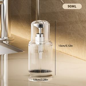 TEMU 1개-투명 로션 디스펜서 병, 휴대용, 내구성 좋음, 투명하고 누수 방지, 여행 및 외출 필수품, 제품, 샴푸, 바디워시에 적합, 스프레이 필요 없음, 고급스러운 느낌의 재사용 가능 병