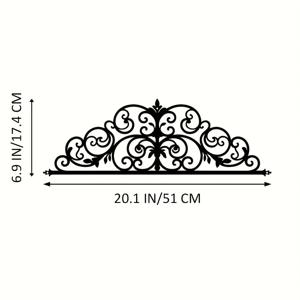 TEMU 검은색 페인트 유럽 스타일 도어 아치 장식, 거실 현관용 정교한 장식품, 빈티지 테마 집에 이상적
