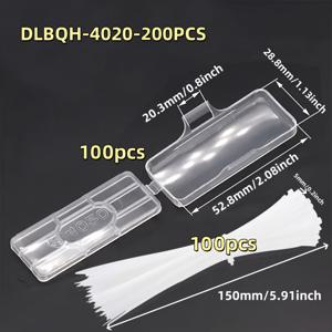 TEMU 100개 투명 케이블 라벨 + 100개 지퍼 타이 - 재사용 가능한 젖은 환경용 투명 케이블 라벨 홀더, 전자제품 및 가전 제품용 플라스틱 코드 태그